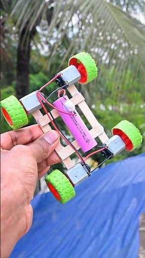 Amazing RC Car Build with 4 Toy DC Motors | DIY Homemade RC Car #shorts #motor #dcmotor