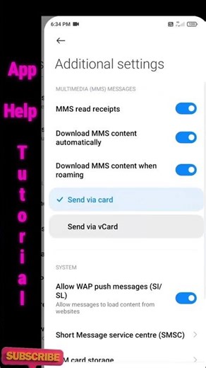 Short message service centre (SMSC) number in MI phone