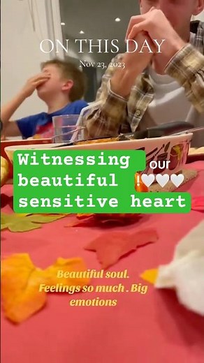 Sensitive kids are beautiful souls, protect them at all costs!!! Big feelings