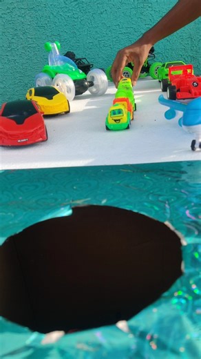 Bus Pushing Two Truck Green Bus #shorts Part 119