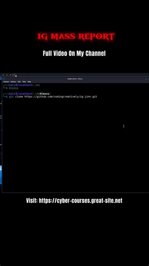 Ig mass reporting tool #HackingEducation #explorepage #ethicalhacker #Linux #cybersecurity #kali #instagramhacks | Sujoy Chakraborty