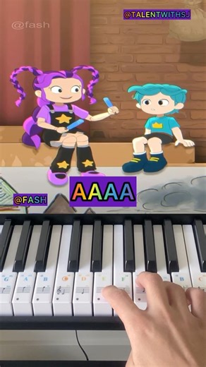 Mood Lily Lovebraids and Rory Redcape (Poppy Playtime 5 Animation) ‪@fash‬ - Piano Tutorial