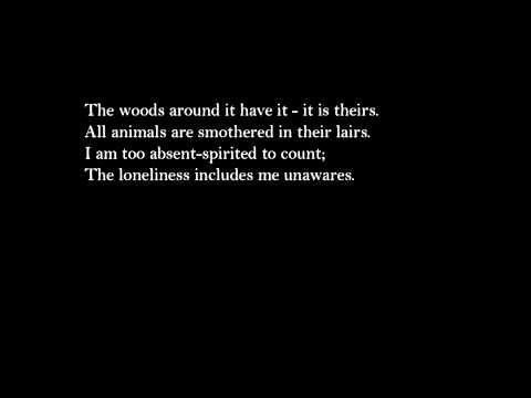 "Desert Places" by Robert Frost read by Robert Farnsworth