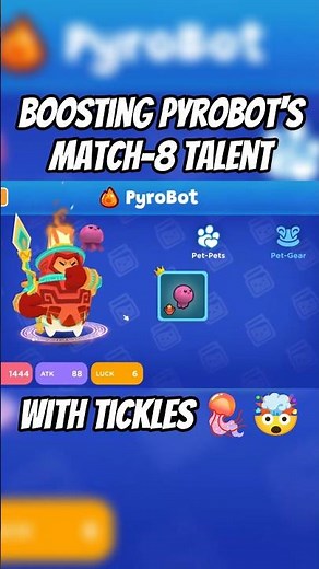 this pyrobot match-8 combo is INSANE 🤯🔥 #petbattles #boddle
