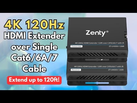 Best 4K@120Hz HDMI Extender over Single Cat6/6A/7 Cable (120ft.)