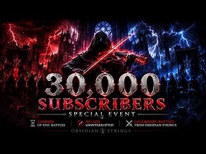 ⚔️ 30,000 Subscribers Special ⚔️ 3 Hours of Epic Violin Battles [No Ads] | Obsidian Strings