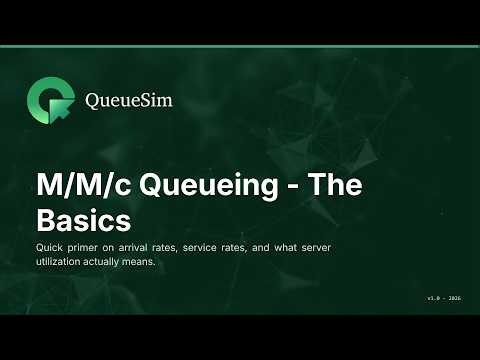 M/M/c queueing - The Basics.