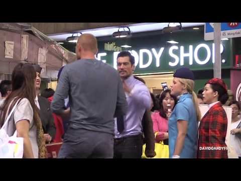 David Gandy's photoshoot in Hong Kong for British Airways