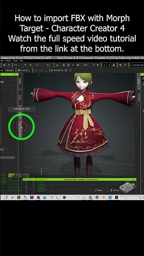 How to import FBX with Morph Target - Character Creator 4 #Tutorial #cc4 #morph #import #fbx