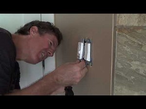 How to Install Ceiling Fan...Installing Ceiling Fan Wall Switch & Cover Plate
