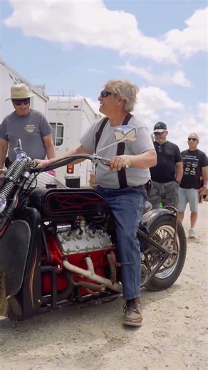 1937-1941 #Ford #v860 #Flathead Engine in a #motorcycle. No It's Not AI
