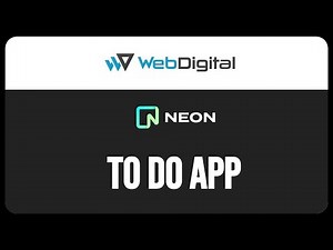 WebDigital Neon Postgres Database To Do App
