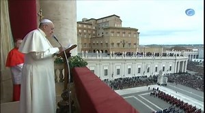 Pope Francis dedicated his Christmas message to sue for peace worldwide