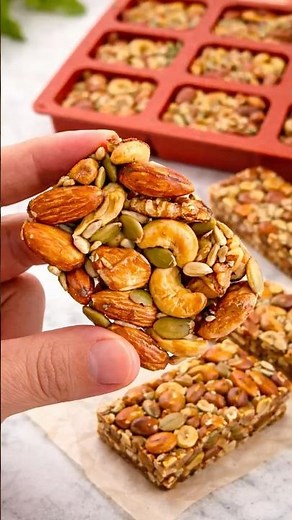 Healthy Nut Bars (No Sugar!)