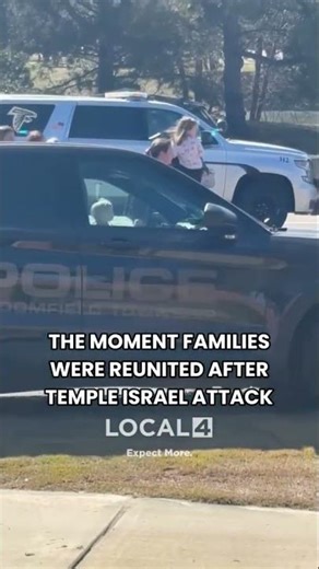 The moment families were reunited after Temple Israel attack
