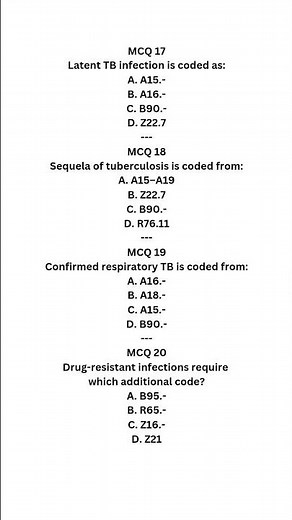 ICD-10-CM Chapter 1 MCQs | Sepsis, HIV, TB | Medical Coding Shorts