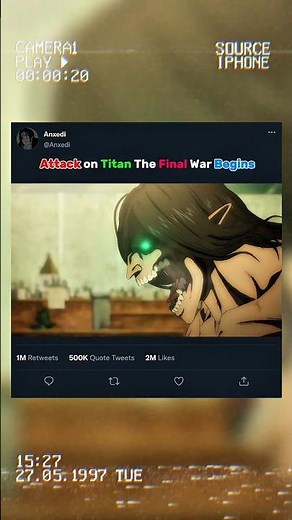 Attack on Titen The Final War Begins#attackontitan #anime #shortsbts #shortsbts #viral #shortsfeed