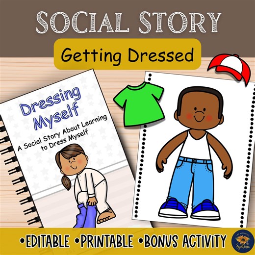 Social Story Getting Dressed: Visuals for Autism, How to Get Dressed, Dressing Practice for Kids - Etsy