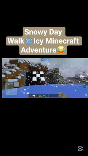 Snowy Day in Minecraft! ☃️✨️