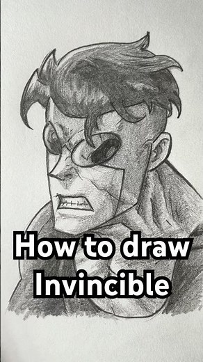 How to draw Invincible! Easy! #invincible #art #howtodraw