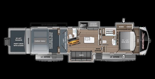 2023 Seismic Luxury Series Toy Hauler - 3512 | Jayco, Inc
