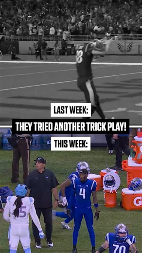 UFLonFOX | The Battlehawks tried to run this trick play two weeks in a row, but didn't go as planned this week 😅 | Instagram