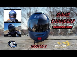 Dragon Motorsport Transition Shield for Shoei NeoTec 2-unboxing & First Impressions!