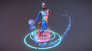 Space Jam - Lebron James Stylized Character - 3D model by alzarac