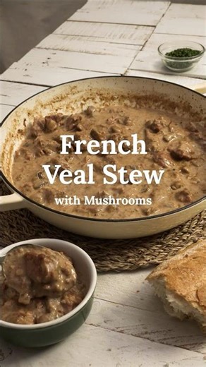 French Veal Stew with Mushrooms