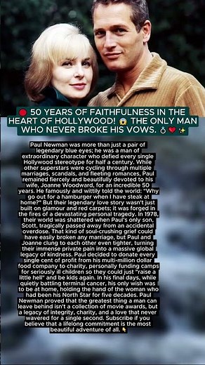 🔴 He was famous, rich, and faithful for 50 years... 😭 The incredible real life of Paul Newman.