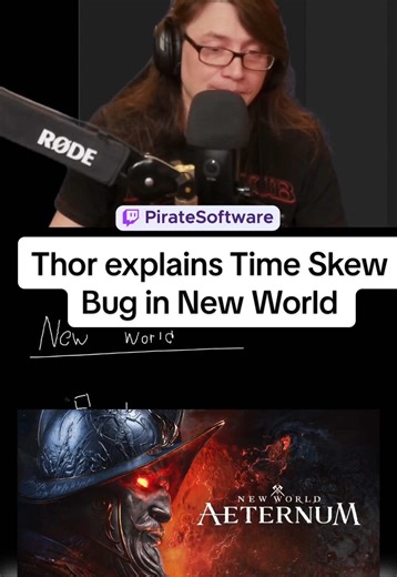 Thor explains Time Skew Bug in New World #piratesoftware #gamedev #newworld #mmo