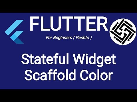 10. Flutter tutorial for scaffold color change with button press