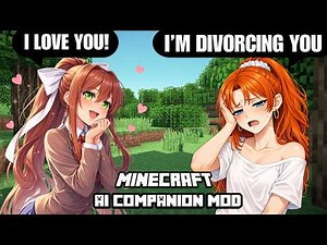I Made My Wife Play Minecraft with AI Monika from DDLC... She Got JEALOUS
