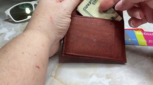 Slim Cork Bifold Wallet: Vegan Minimalist Wallet - Etsy