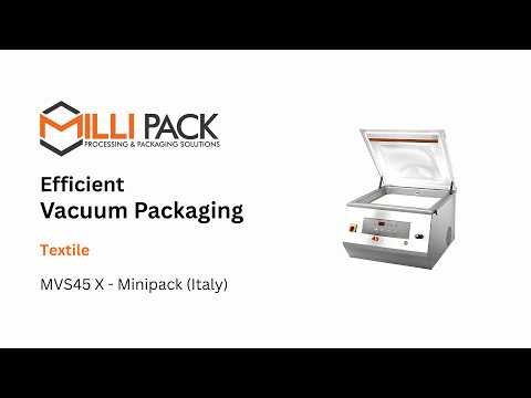Textile Vacuum Packaging with MVS45 X | Milli Pack