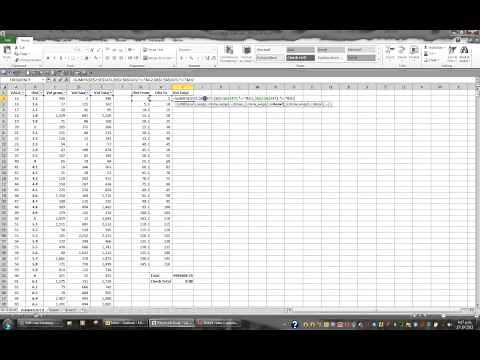 Excel: Using the SUMIFS function to sum values that fall within a certain range