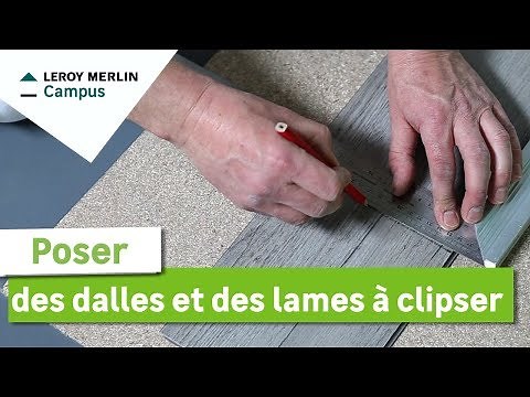 Comment poser des dalles et des lames à clipser ? Leroy Merlin