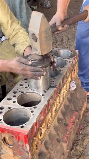 Engine Sleeve Fitting The Precision Process #yt #shorts #foryou #viral