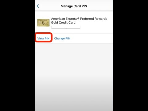 How to Find American Express Pin Number on app