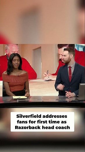 Silverfield addresses fans for first time as Razorback coach