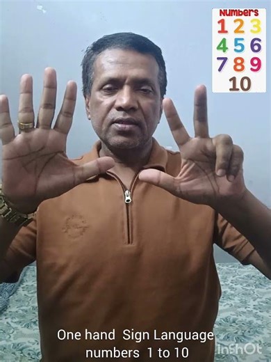 IHSL:Learn How to Sign "One hand & Two hands Sign Language numbers 1 to 10
