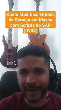 22 Como Modificar Ordens de Serviço em Massa com a IW32 - Sapgui Scripting