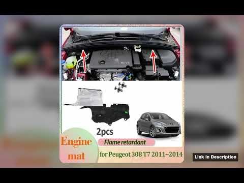 Car Engine Mat for Peugeot 308 408 T7 2007~2013 Hood Cover Lower Insulation Liner Cotton Pad Soundpr