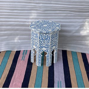 Handmade Bone Inlay Side End Table - Etsy