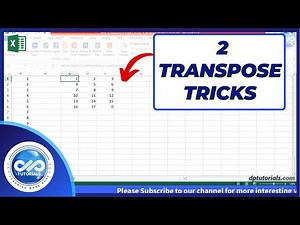 How To Transpose Table to Column and Vice versa in Excel