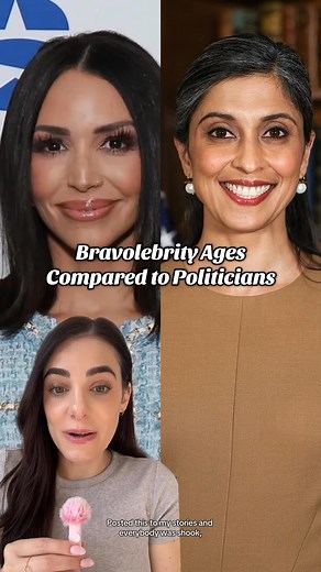 Bravo celebrities and their ages compared to political figures. Do any of these surprise you? #Bravo | Jill Badlotto