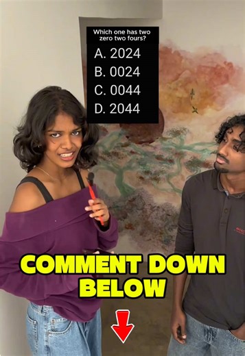 Which one has “two zero, two four”? Comment down below 👇👇👇