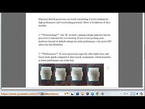 Intel k vs kf: Are K processors worth it?