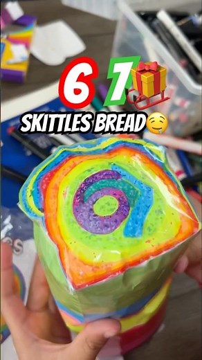 DIY Skittles Loaf Bread Paper Squishy 🍞🌈 | Candy Squishy Tutorial