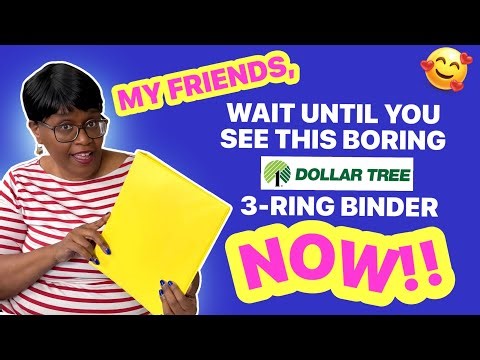 YOU CAN DO THIS FOR ANYONE…IT’S AMAZING!! 3-Ring Dollar Tree Binder Makeover!